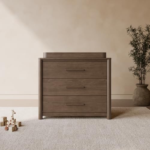 Storkcraft Malta 3 Drawer Chest with Removable Changing Topper, Hazelnut