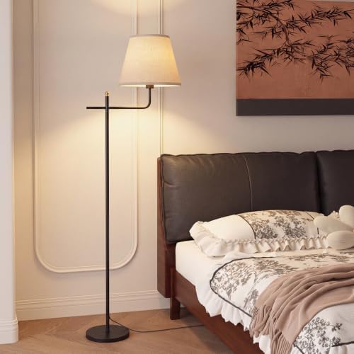 Black Standing Lamps for Living Room,3 Color Temperatures Bulb