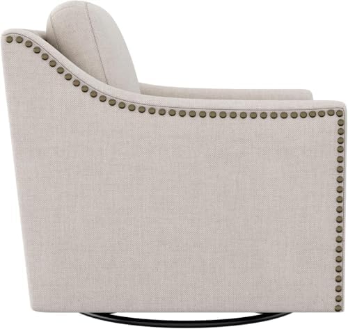 Swivel Accent Chair Set of 2,Armchair,Bronze Nail Decoration Comfy Living Roo...