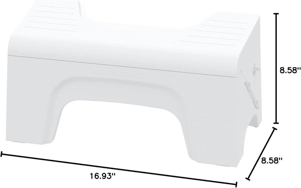 Squatty Potty Fold N Stow Compact Foldable Toilet Stool - 8 inch - White