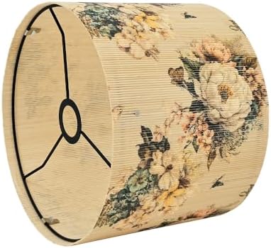 Rustic lamp shade Floral Butterfly Elegant Art decorative 11.8x9Inch