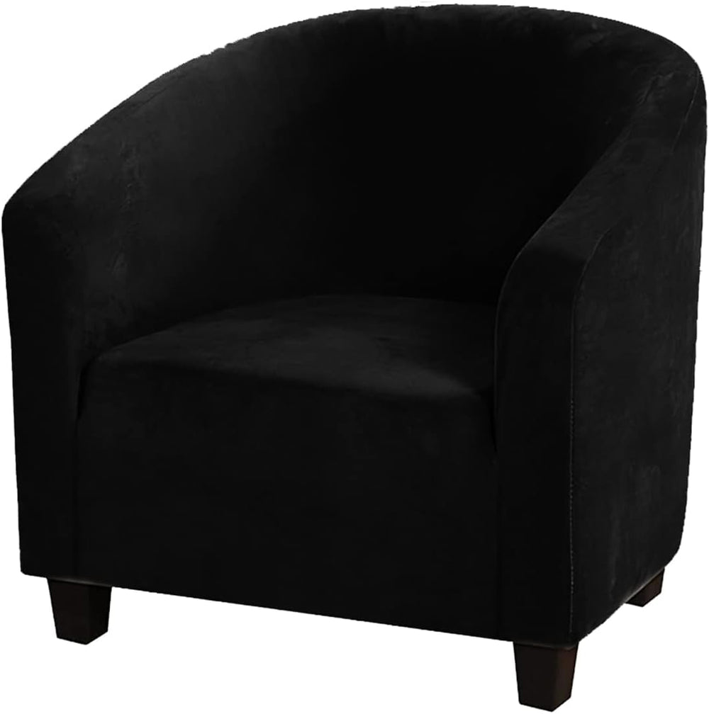 MIFXIN Tub Chair Slipcover 1 Piece Velvet High Stretch Club Chair Cover Spand...