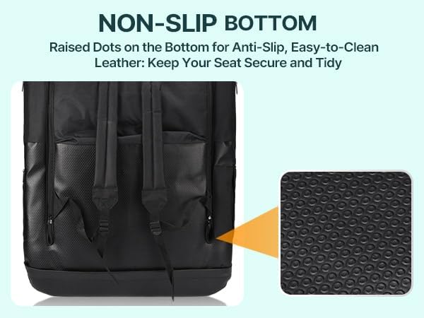 HOPERAN 23in Heated Stadium Seats for Bleachers, Dual Control, 2 PCS, Black