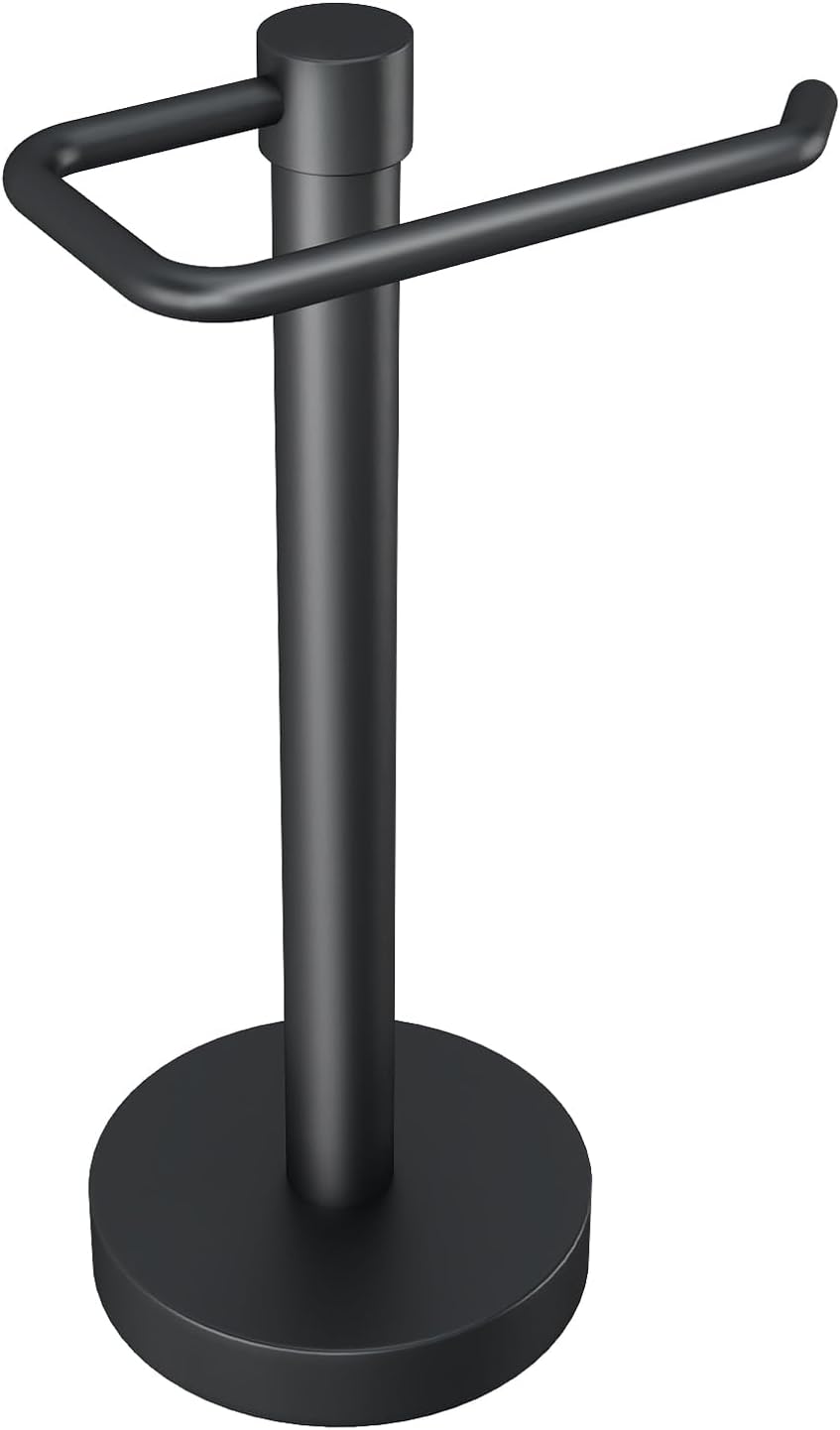 YUMORE Hand Towel Holder Stand Countertop, Pro Max Matte Black