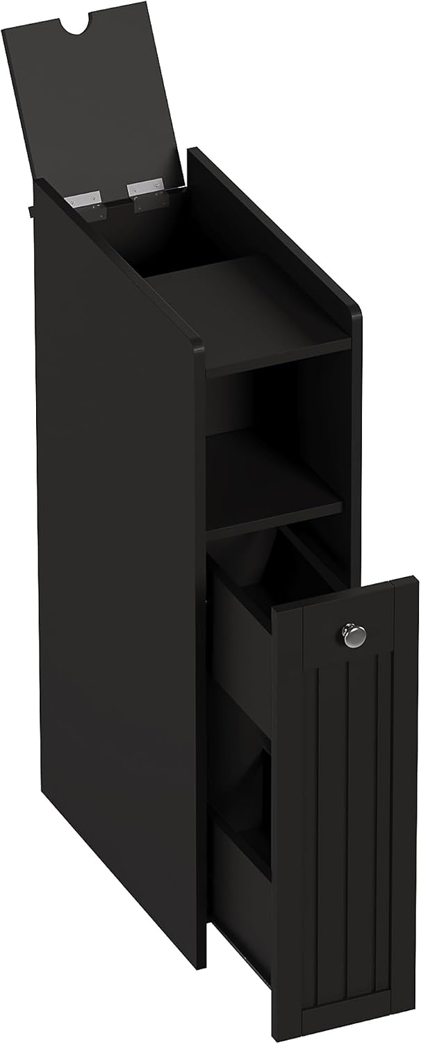 ChooChoo Slim Bathroom Storage Cabinet with Slide Out Drawers