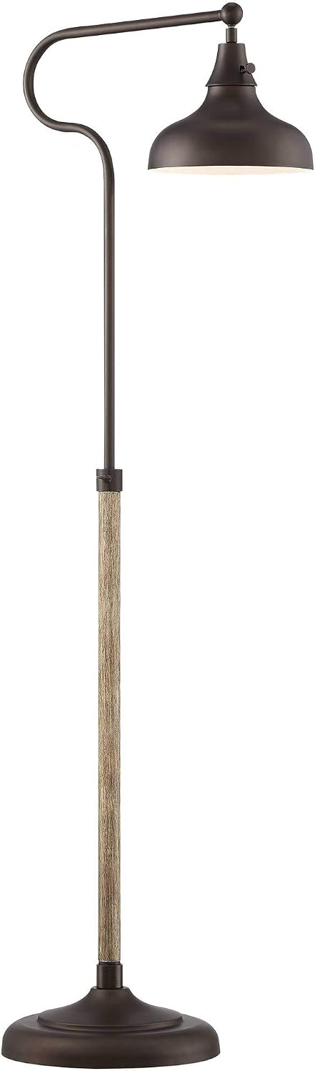 Industrial Bronze Adjustable Downbridge 57" Tall Floor Lamp