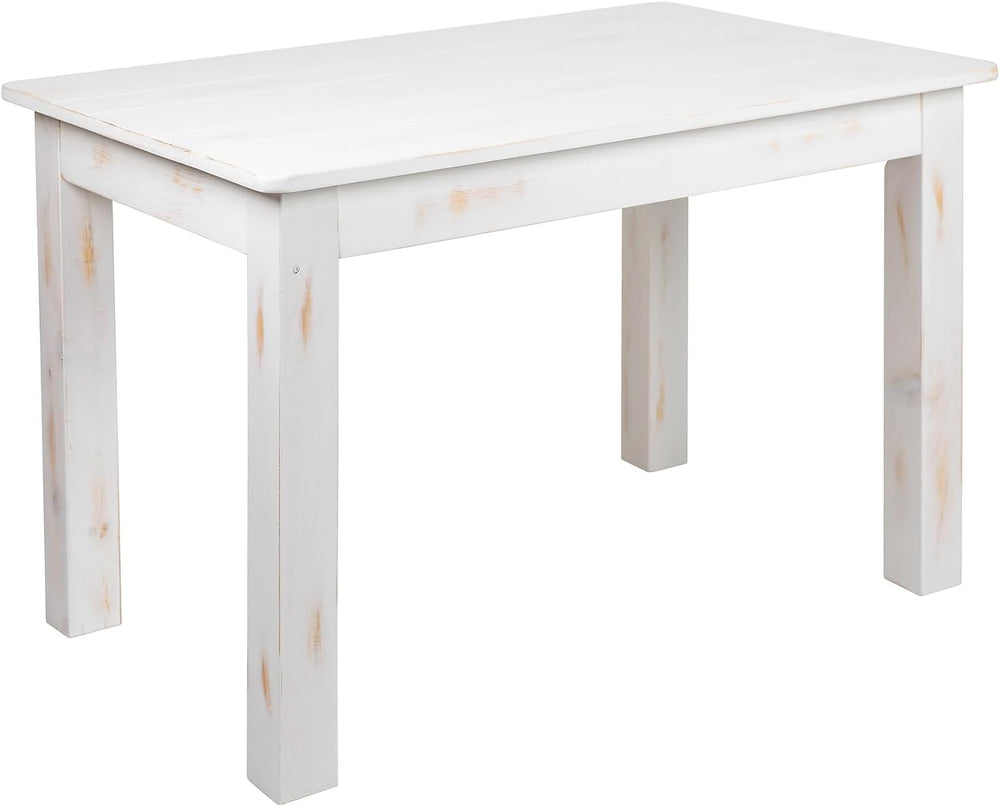 Flash Furniture Hercules 46x30 in Rectangular Dining Table, White