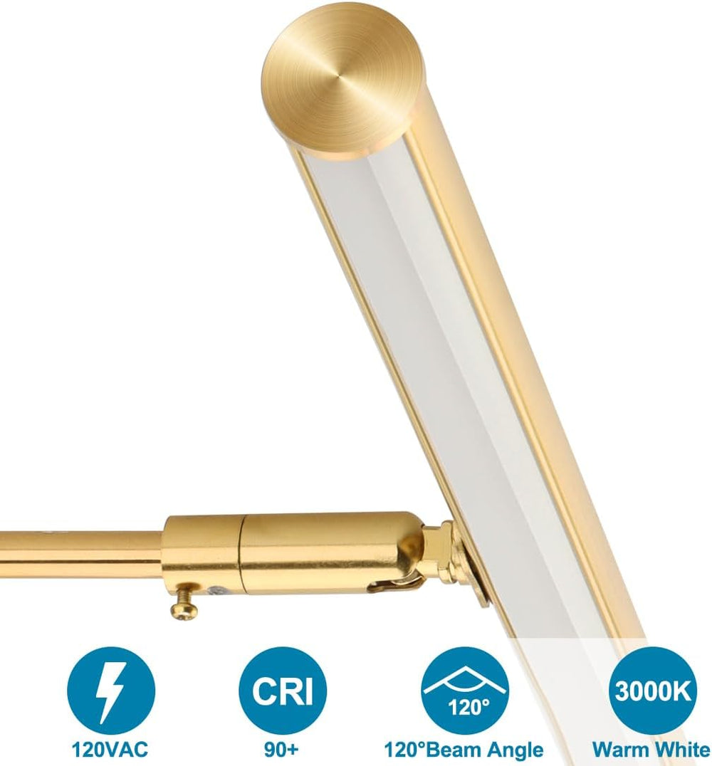 16 inch Plug in LED Picture Lights for Wall, Gold
