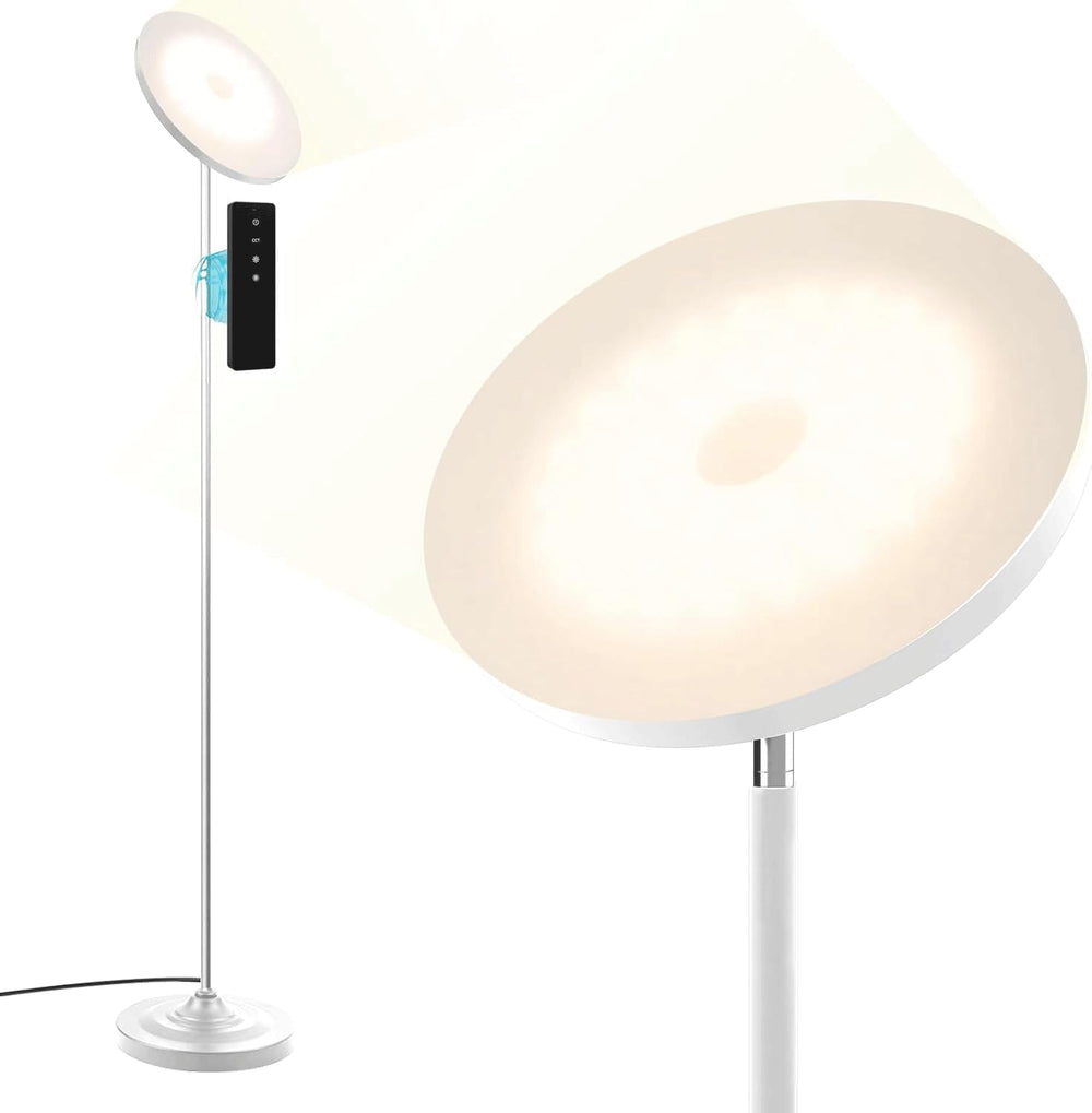 LED Torchiere Floor Lamp with Remote Control, Standing Lamp for Living Room