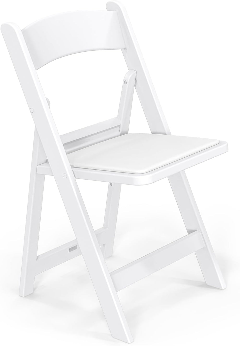 VINGLI Resin Folding Chairs with Cushion, Foldable Plastic Chair with Comfort...