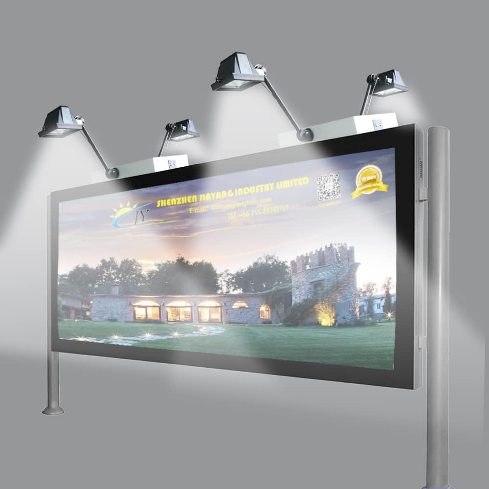 Solar Sign Lights Outdoor, 120 LED 1200 Lumen Billboard Lights, Solar Sign Li...