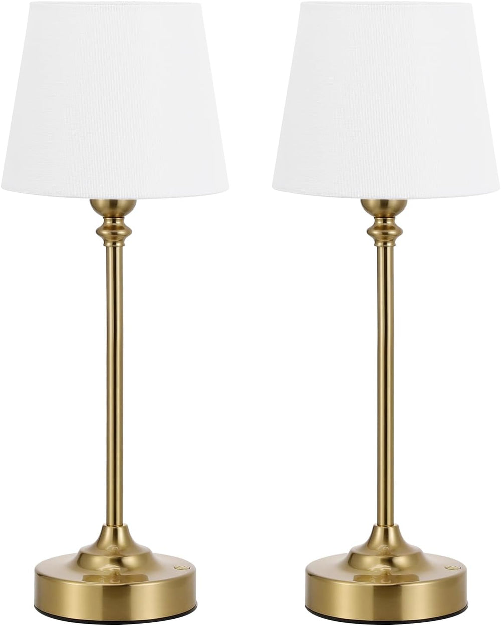 Kakanuo Cordless Table Lamps Rechargeable Set - 2 Pack Gold 4000mAH Battery O...