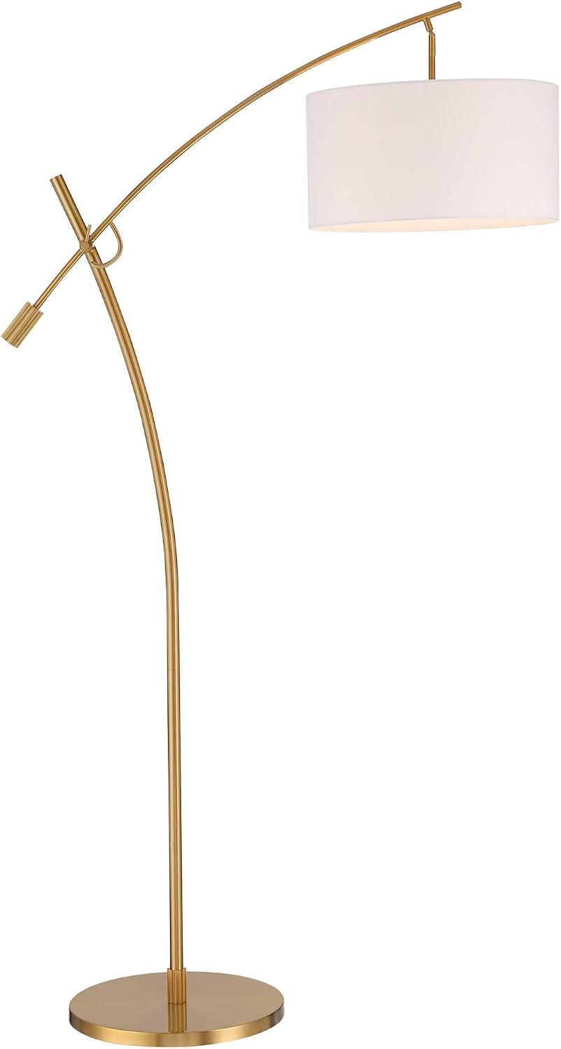 Raymond Warm Gold Adjustable Boom Arc 69" Tall Floor Lamp