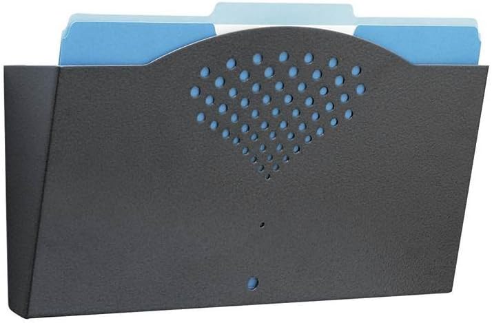 Safco 3171BL Steel Wall Rack with Single Legal Size Pocket | Durable Powder C...