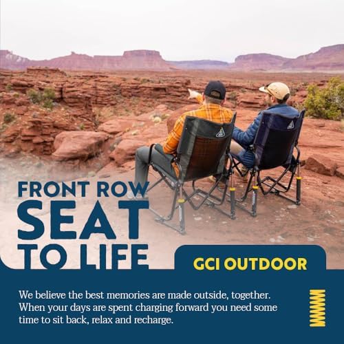 GCI Outdoor Stowaway Rocker - Navy Topo
