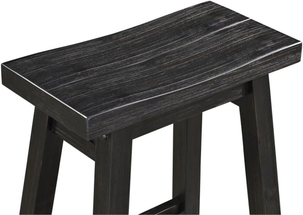 Boraam Sonoma Backless Saddle Kitchen Counter Stool - Black Charcoal