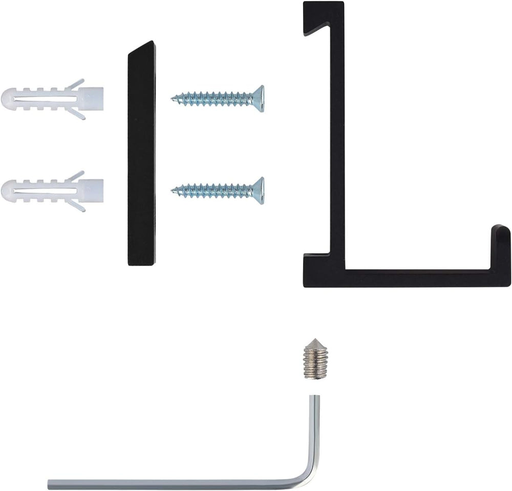 Coat Hooks Wall Mounted Towel Holder Robe Hanger 3 Pack Black