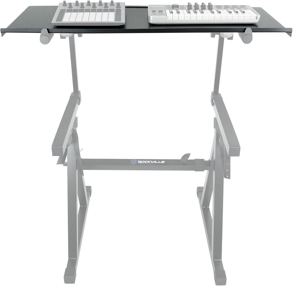 Rockville Z-Shelf Universal Utility Shelf for Z-Stand with Second Tier