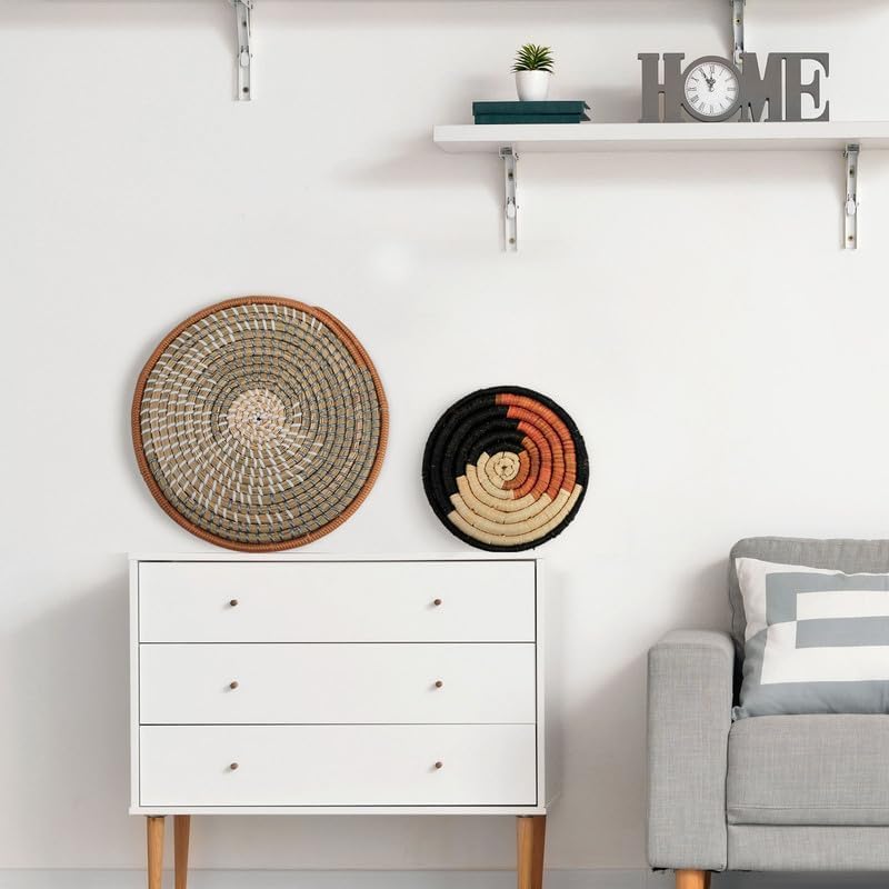 Tatuo 11 Pcs Boho Wall Basket Decor Woven Wall Hanging Art, Classic