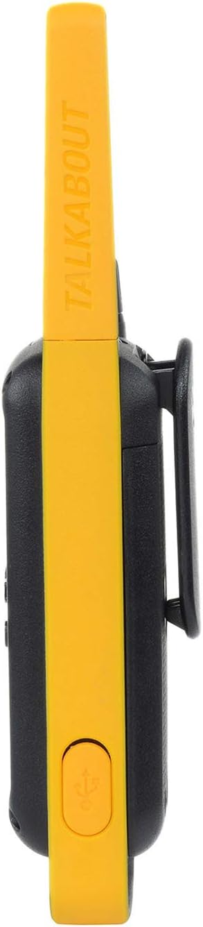 Motorola Solutions T470 Two-Way Radio Black W/Yellow Rechargeable Two Pack