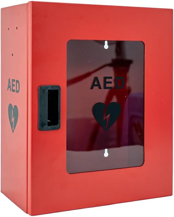 ISOP AED Defibrillator Storage Cabinet | Wall Mounted First Aid Box | Univers...