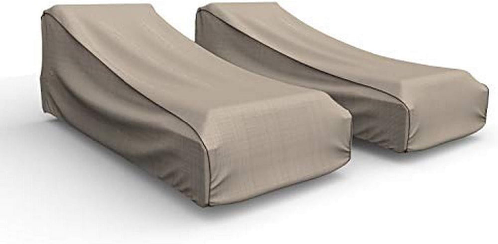 Budge English Garden Patio Double Chaise Lounge Cover, Large, 2-Pack