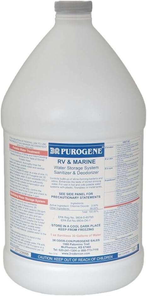 128oz Purogene Water Treatment Preserver and Maintainer for Drinking Water Tr...