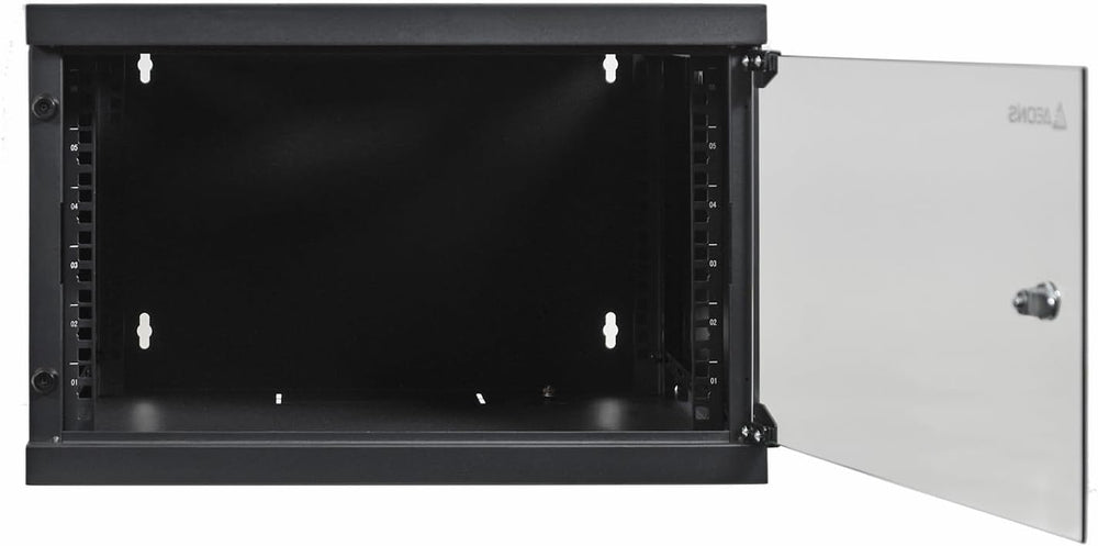 Aeons 6U Classic Wall Mount 19-inch IT Network Cabinet Enclosure Server Rack ...