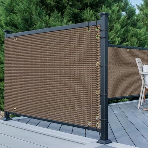 TANG 3' x 50' Balcony Privacy Screen Fence for Apartment Deck Railing...