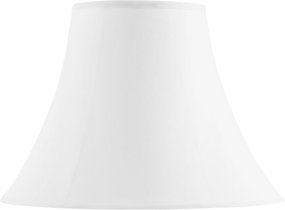 Aspen Creative 38018 Handsewn Bell Traditional Collapsible Spider Shade in Wh...