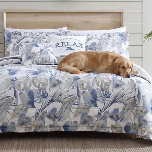 Tommy Bahama - Tropical Queen Size Comforter Set with Matching Shams