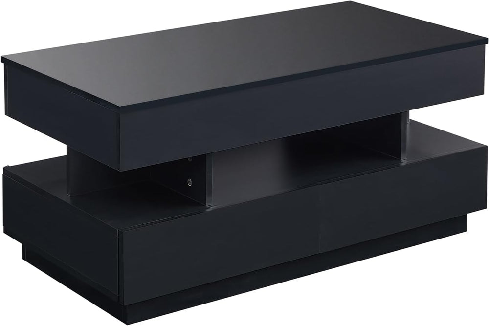 Lift Top Coffee Table, Black Coffee Table for Living Room