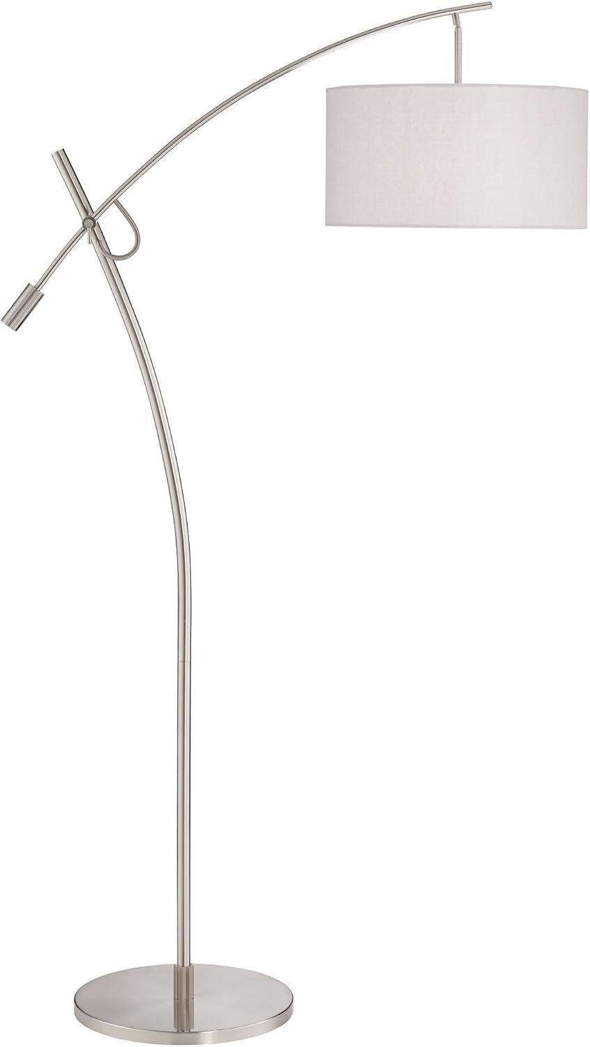 Raymond Brushed Nickel Adjustable Boom Arc 69" Tall Floor Lamp