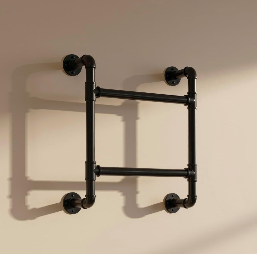 2-Step Wall-Mounted Ladder/Integrated 2-Rung Ladder Window Well Egress - Perm...