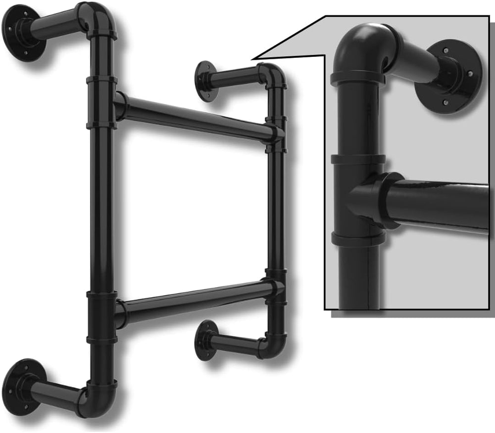 2-Step Wall-Mounted Ladder/Integrated 2-Rung Ladder Window Well Egress - Perm...