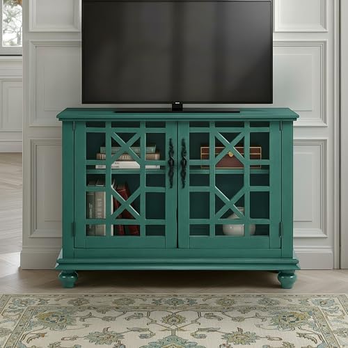 Martin Svensson Home Elegant Small Spaces Accent Cabinet, Teal Green