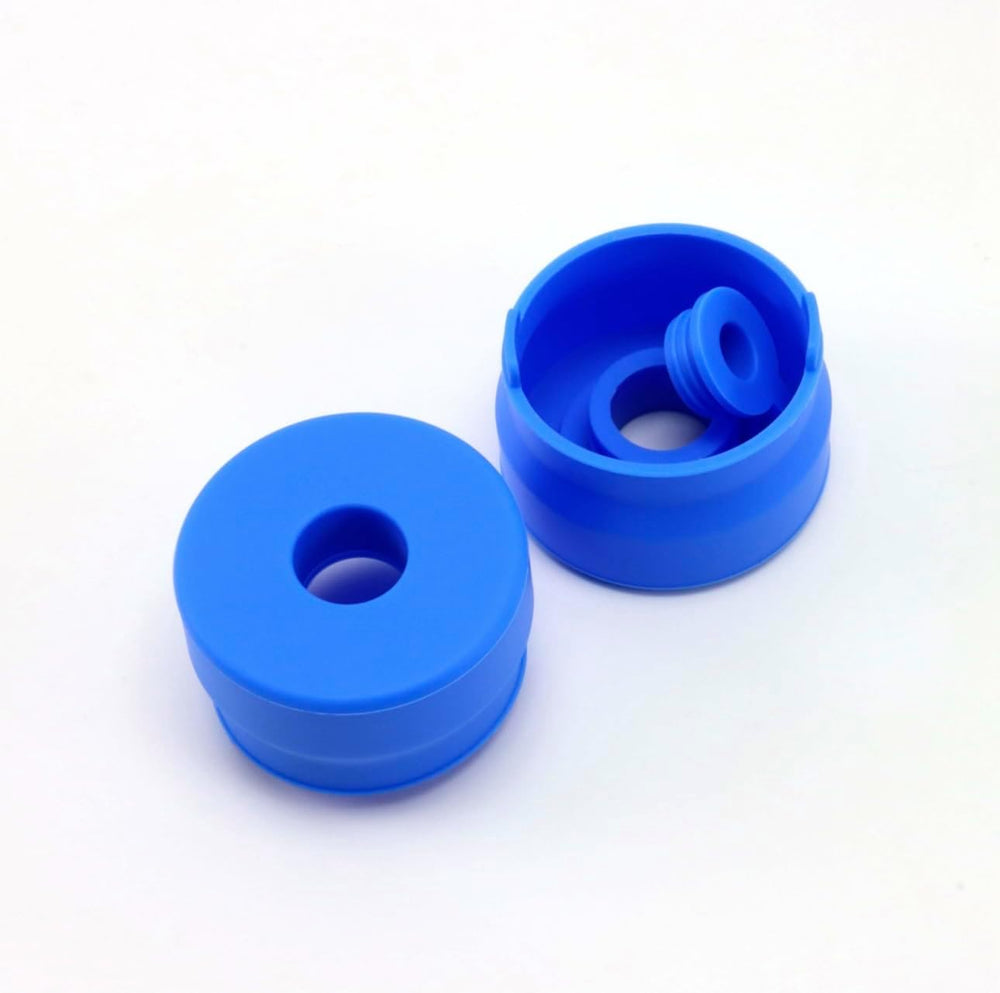 EcoForm 5 Gallon Water Jug with 2 Reusable Silicone Caps - BPA-Free Refillabl...