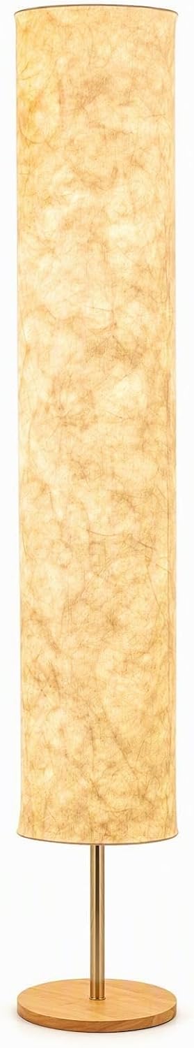 LONRISWAY Remote Control Fabric Floor Lamp, Dimmable 3 Color Temperatures