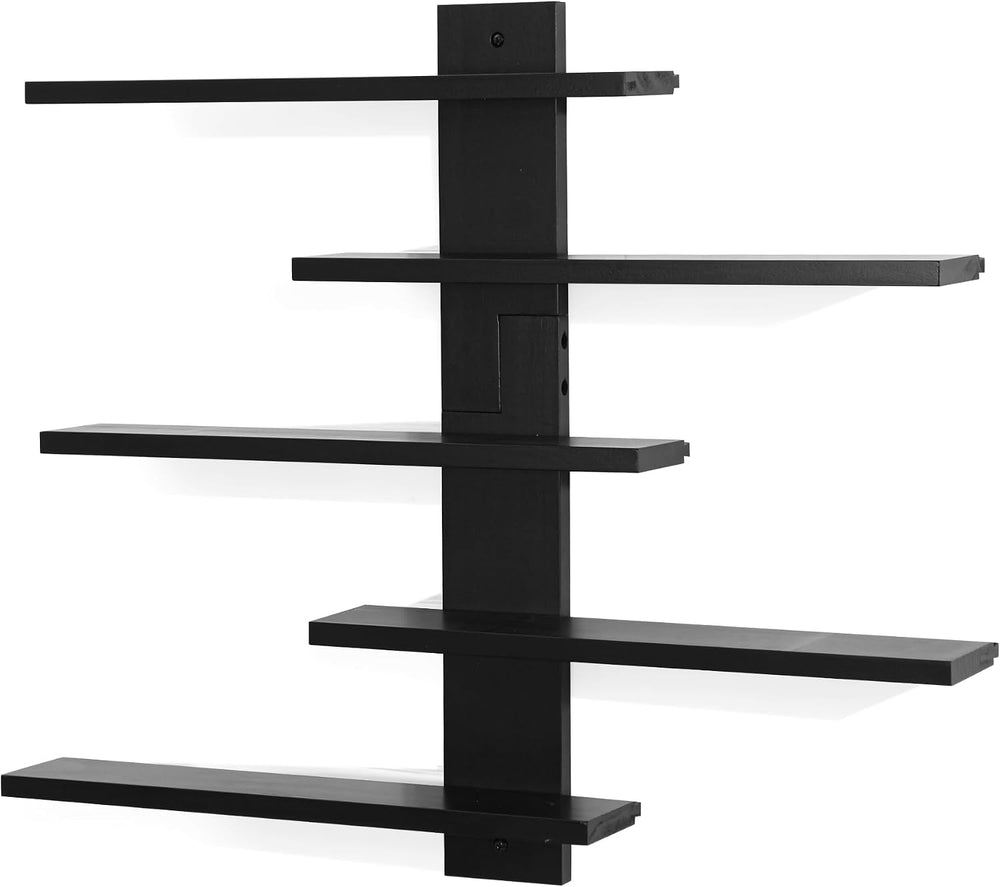 Floating Shelf for Wall,Trinket Display Rack for Collectibles,Black