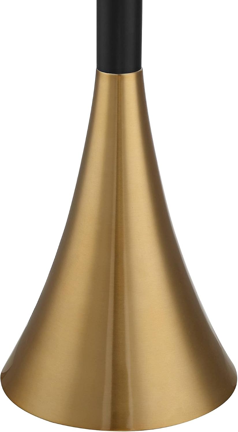 Piazza 72 1/2" Tall Brass and Black Torchiere Floor Lamp