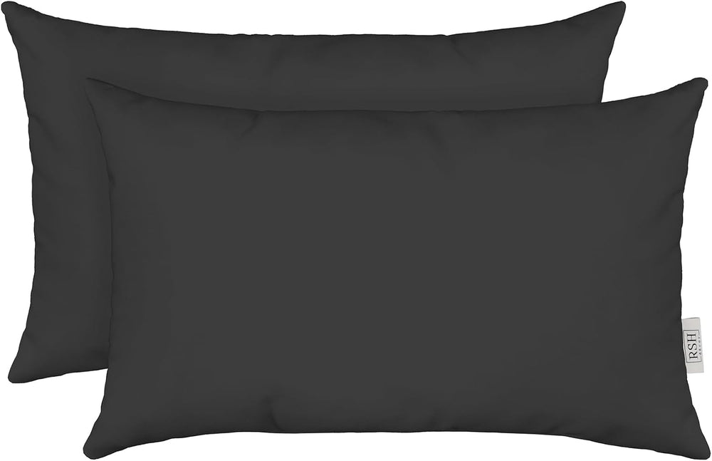 RSH DECOR: Sunbrella Lumbar Throw Pillows Set of 2 | 20" x 12" | Wa...