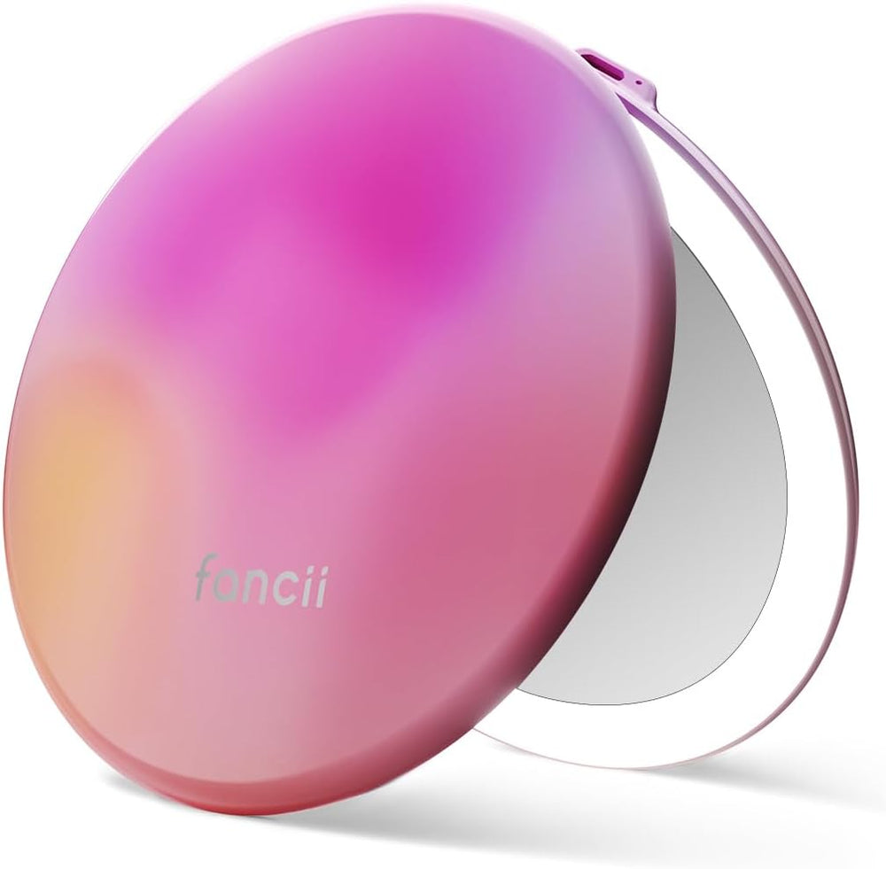 Fancii Taylor LED Lighted Travel Makeup Mirror, Rechargeable, 10x /1x Magnify...
