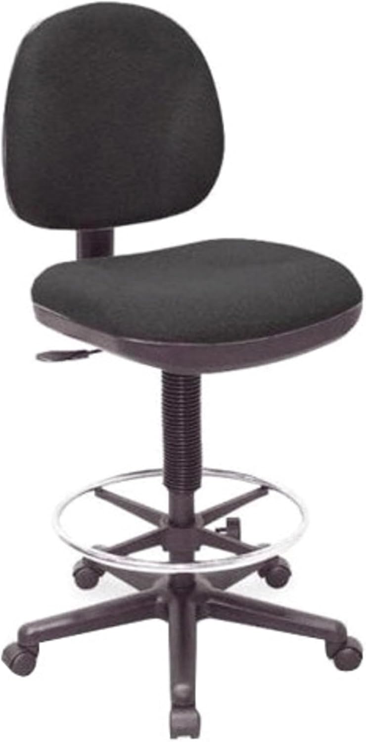 Lorell Pneumatic Adjustable Multi-Task Stool, Black