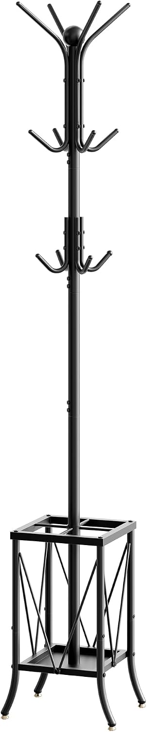 CHOEZON Coat Rack Freestanding, Coat Rack with Umbrella Holder, Entryway Hang...