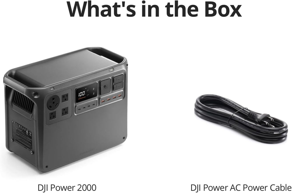 DJI Power 2000 Portable Power Station, 2048Wh LFP Battery