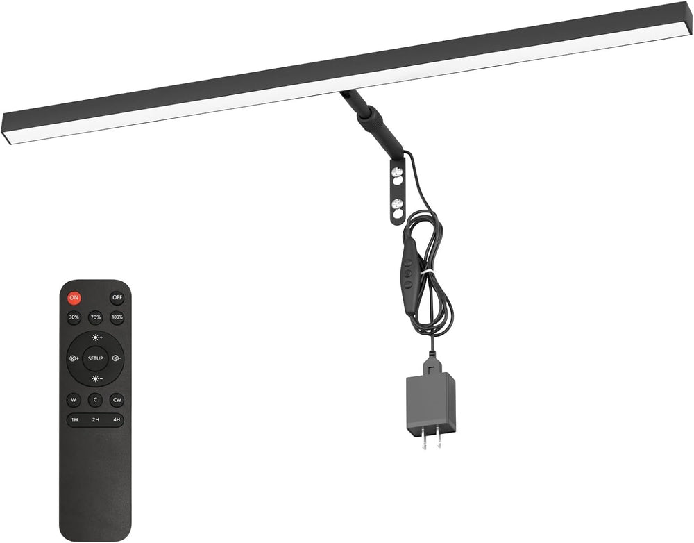 24" LED Picture Light Plug in, 9W Black Art Light