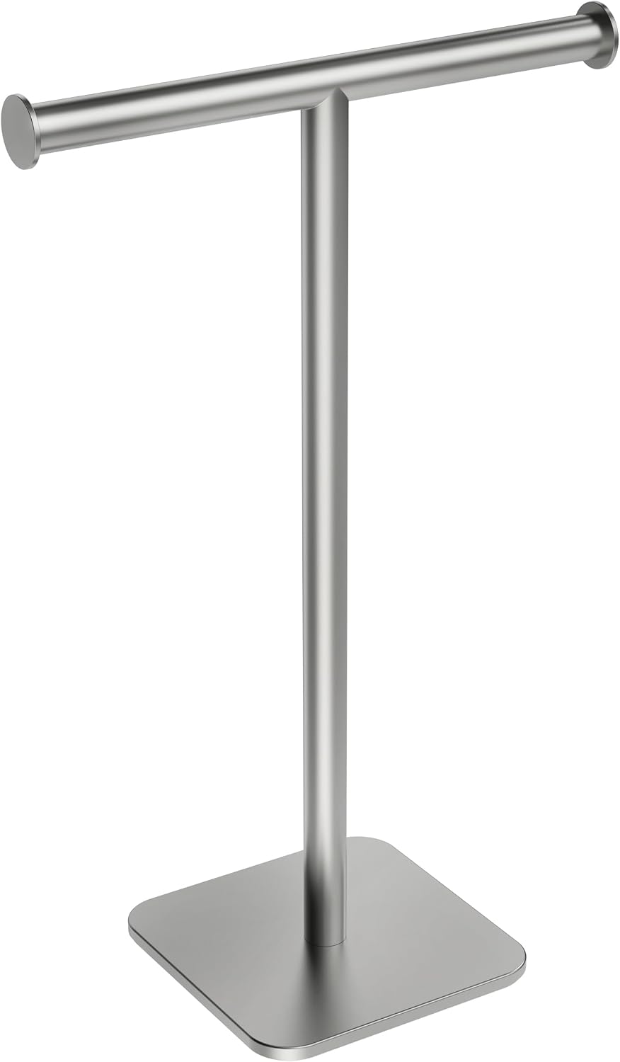 RUACQ T-Shape Hand Towel Holder Stand, 16inch, Brushed Nickel