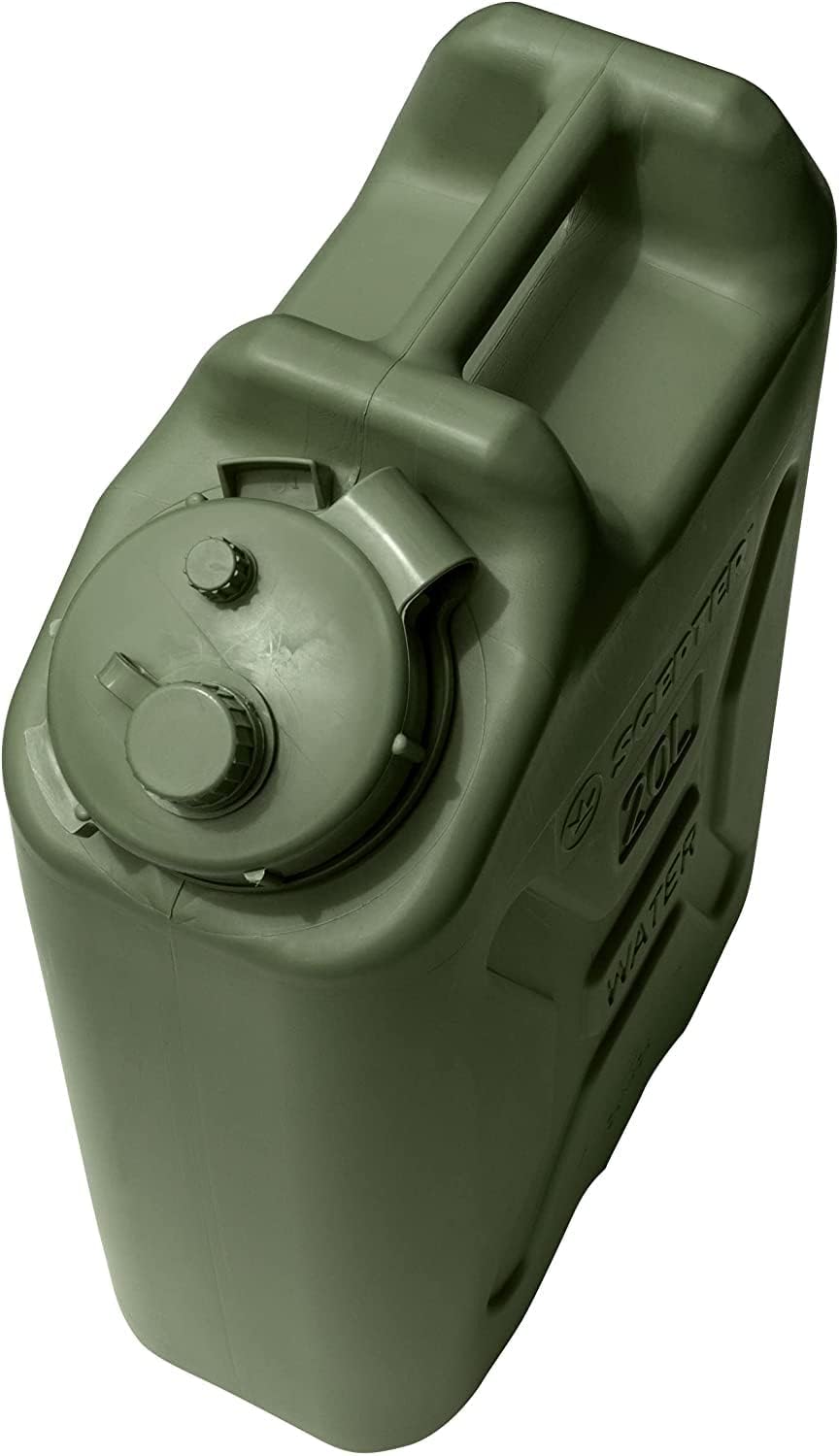 Scepter 3 Pack Portable Military Style Water Container, 5 Gallon, Green