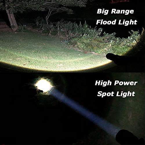 JARDLITE LED Emergency Handheld Flashlight, 4 Pack, Adjustable Focus, Water R...