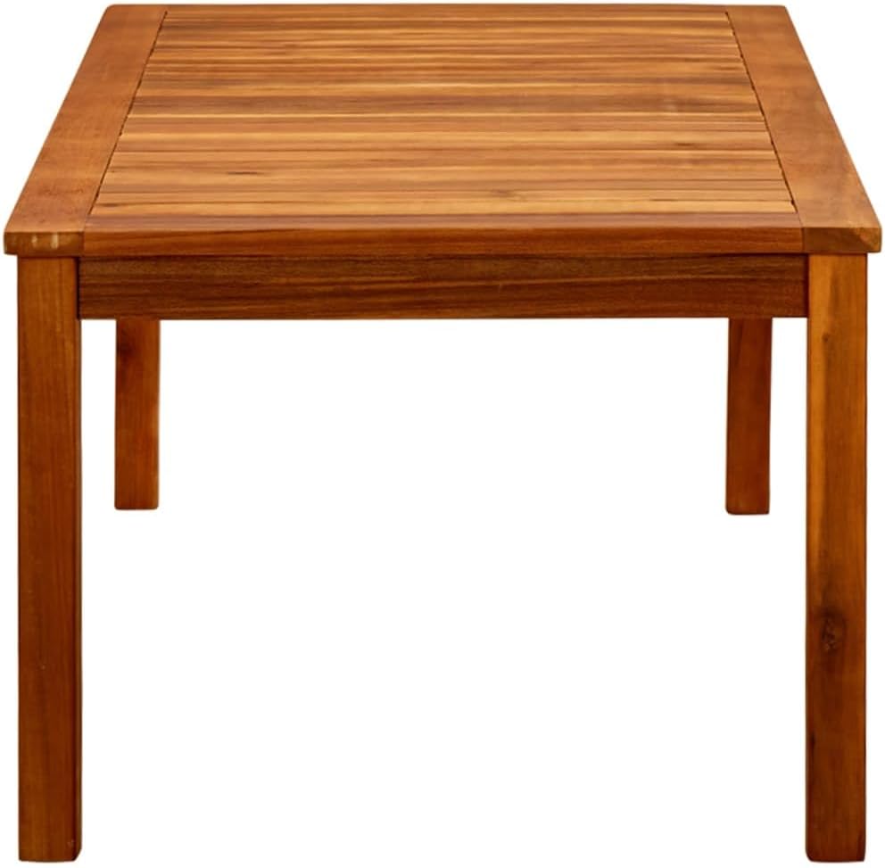 vidaXL Patio Coffee Table 43.3"x23.6"x17.7" Solid Acacia Wood